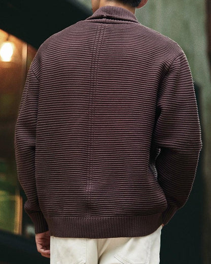 ギャラップ ショールカラーヘビーリブカーディガン 2324