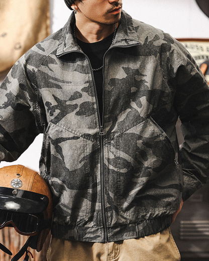 セドナ カモフラージュ柄スタンドカラーブルゾン 2209