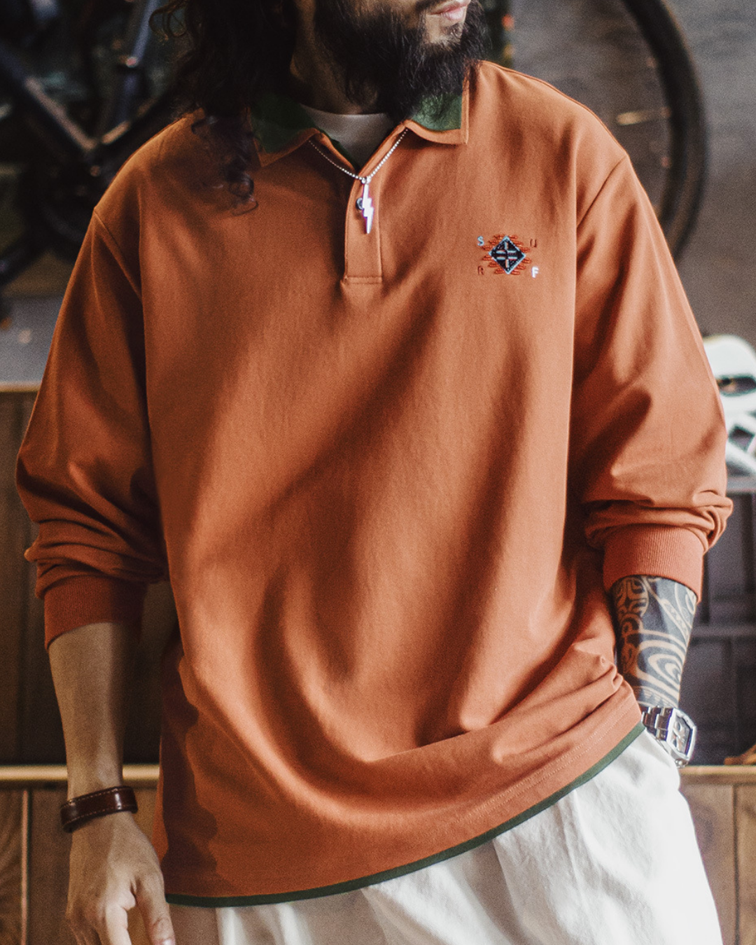 コーヴァリス ヴィンテージスタイル 配色ポロシャツ 2248