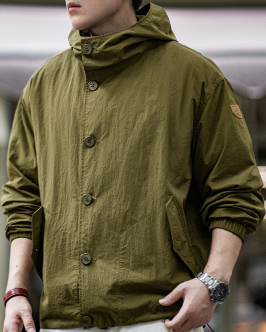 キーウェスト スタンドカラーライトブルゾン 2217