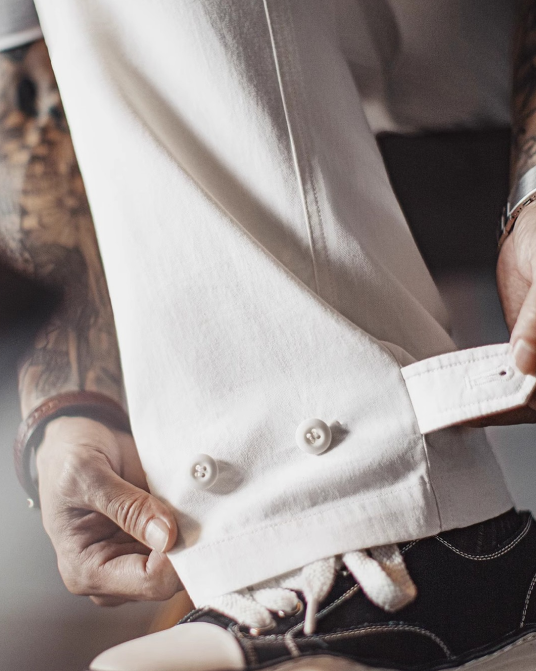 コディ オフホワイトフラップポケットカーゴパンツ 2272