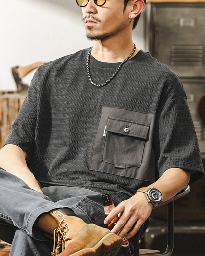 デラノ ジャガード織Tシャツ 1514