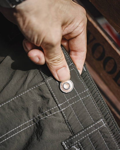 キャスパー コントラストステッチルーズテックパンツ 2273