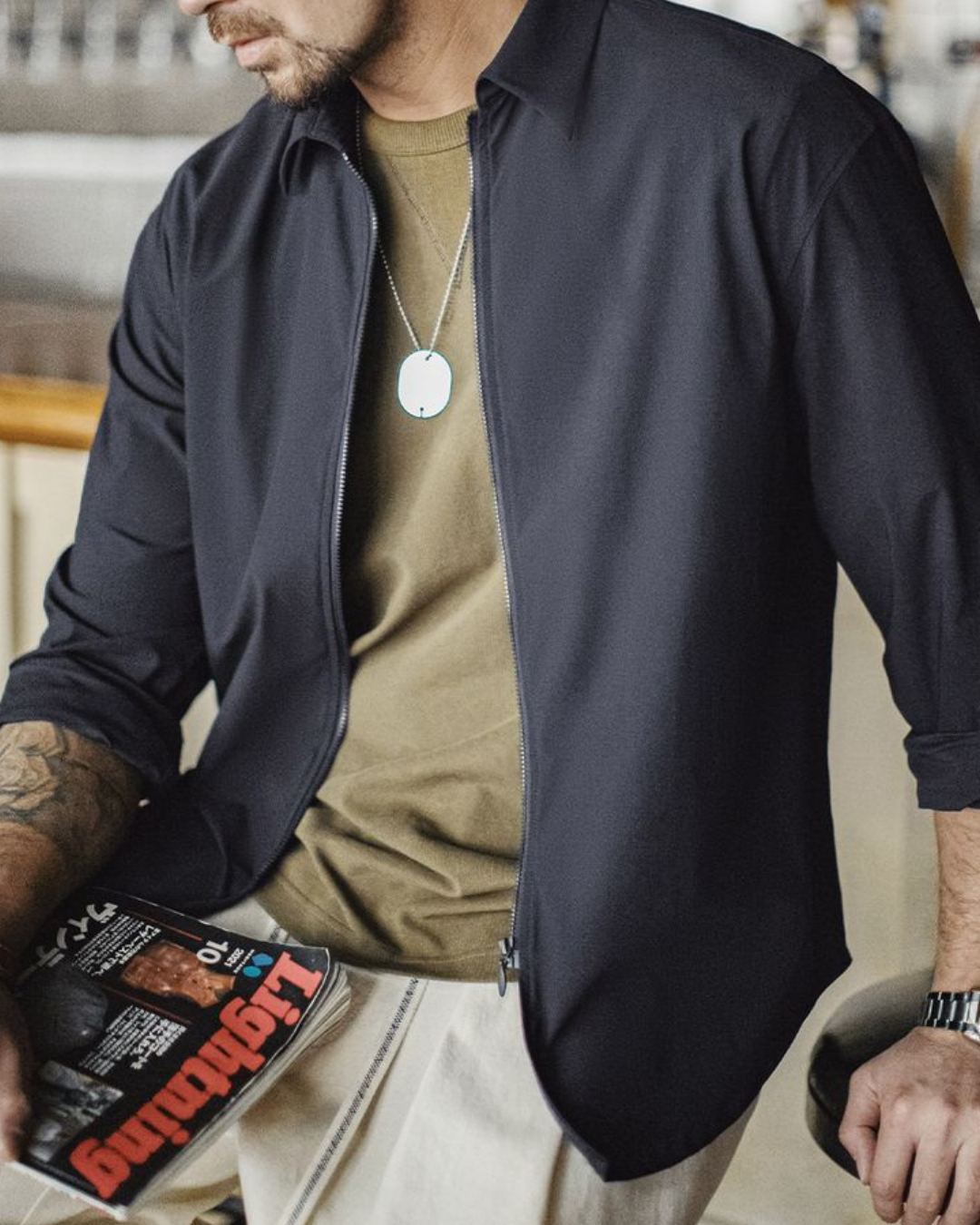 ガルベストン フルジップテックシャツジャケット 2275