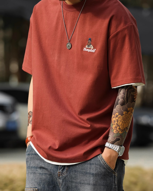 アバディーン アンクル刺繍Tシャツ 1660