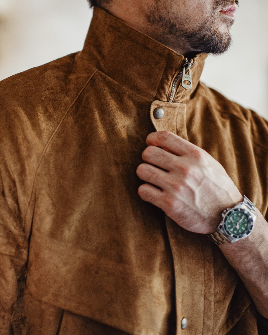 スエードタッチ切り替えジャケット 2237