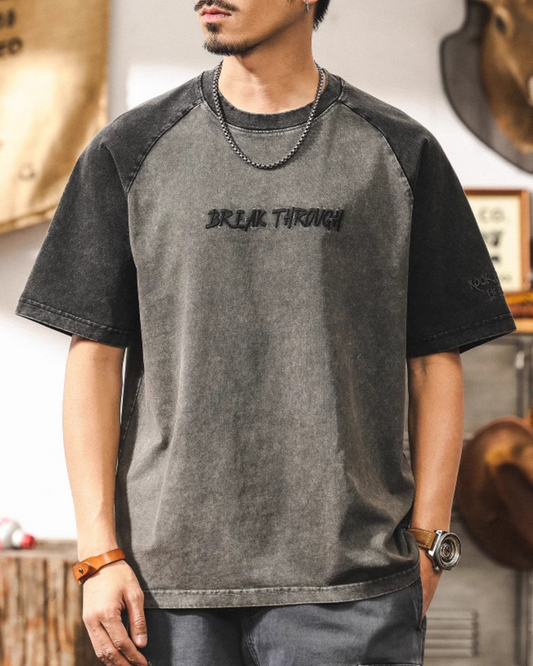 マクック ツートンラグランスリーブTシャツ 1647