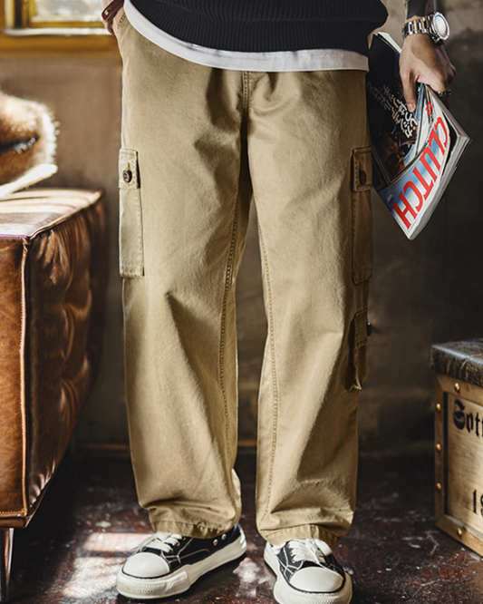 ラグナビーチ マルチポケットストレートワークパンツ 2245