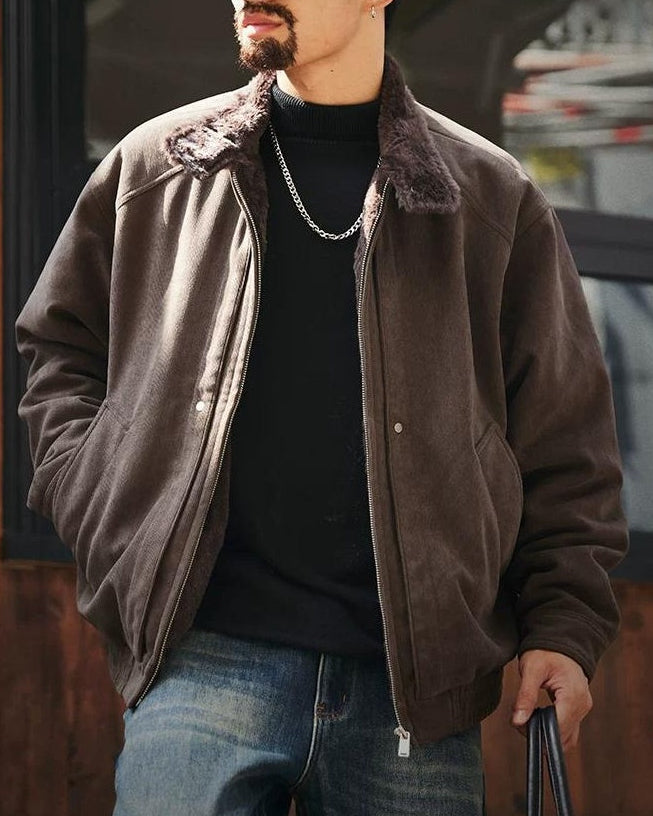 イサクア ファーカラーコーデュロイジャケット 2386