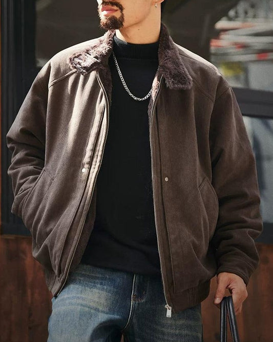 イサクア ファーカラーコーデュロイジャケット 2386