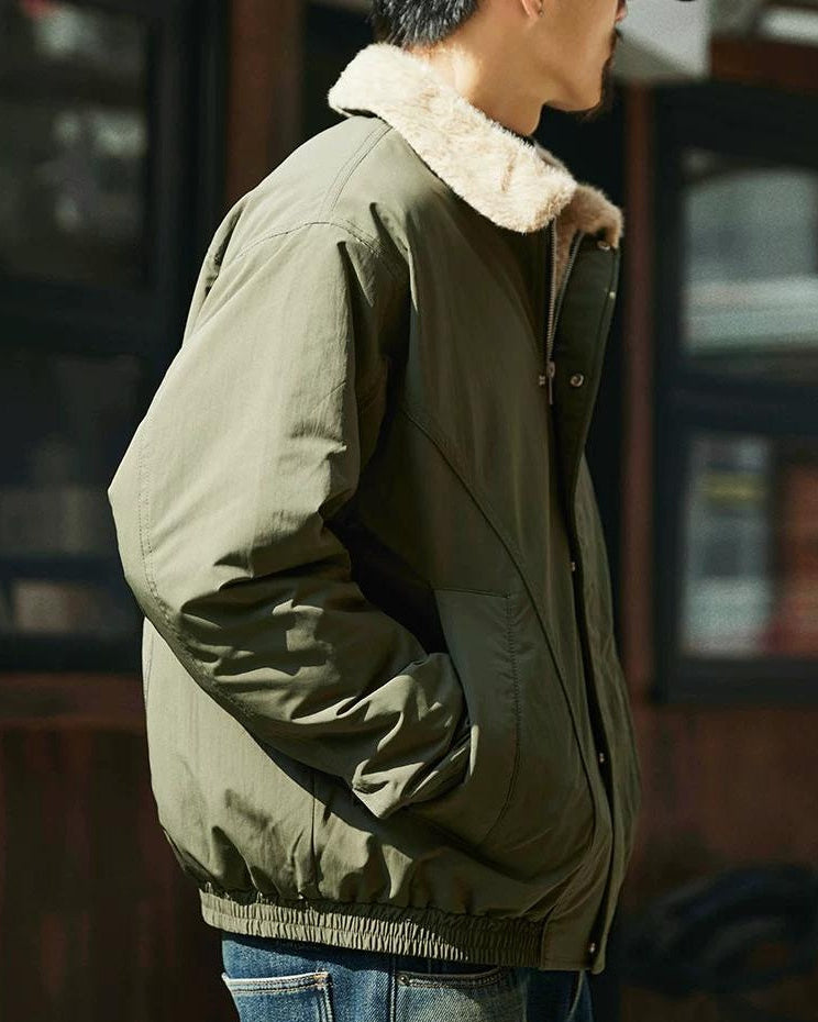 ムーアパーク ファーカラーミリタリージャケット 2383