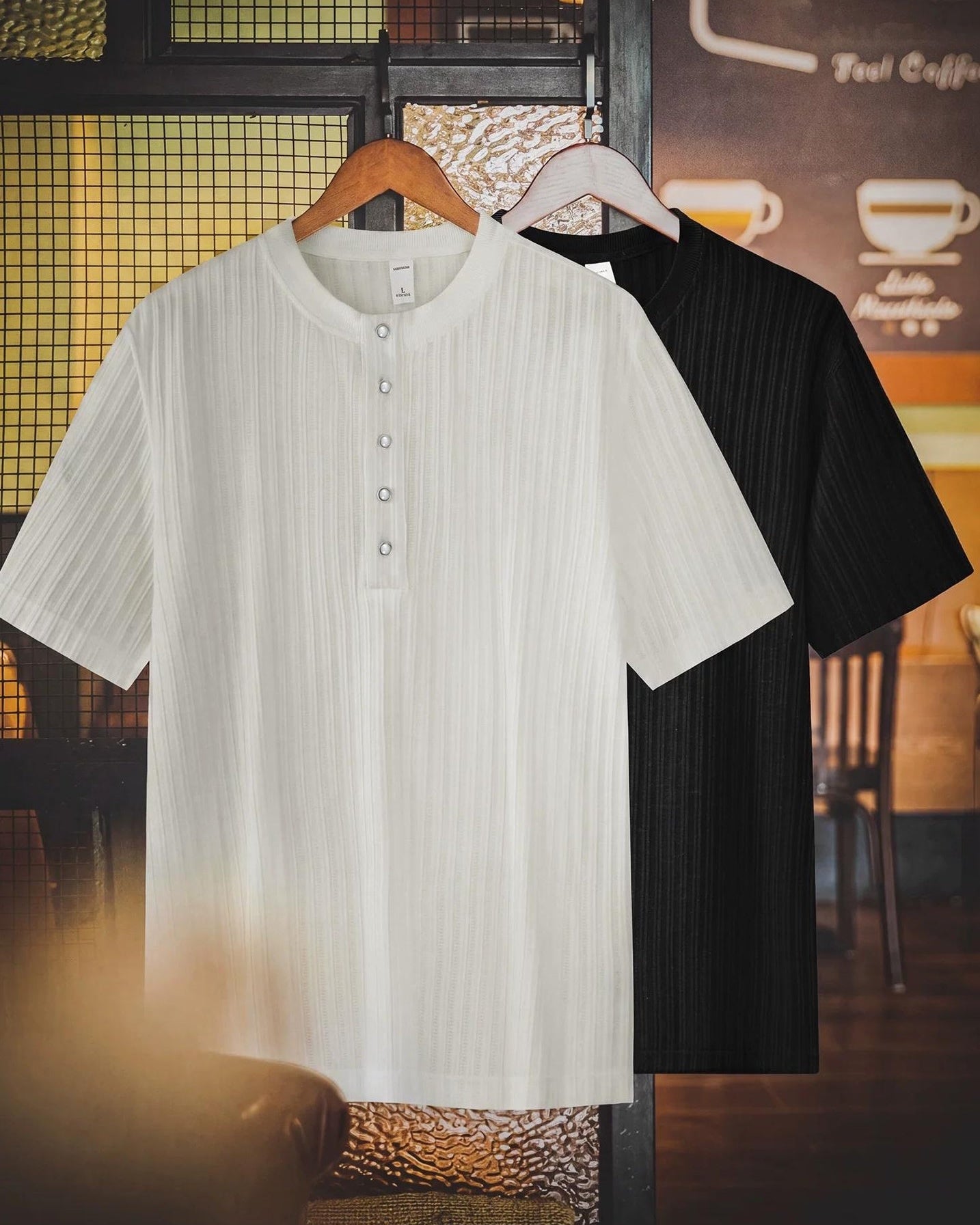 ワイマー ヘンリーネックショートスリーブTシャツ 2738