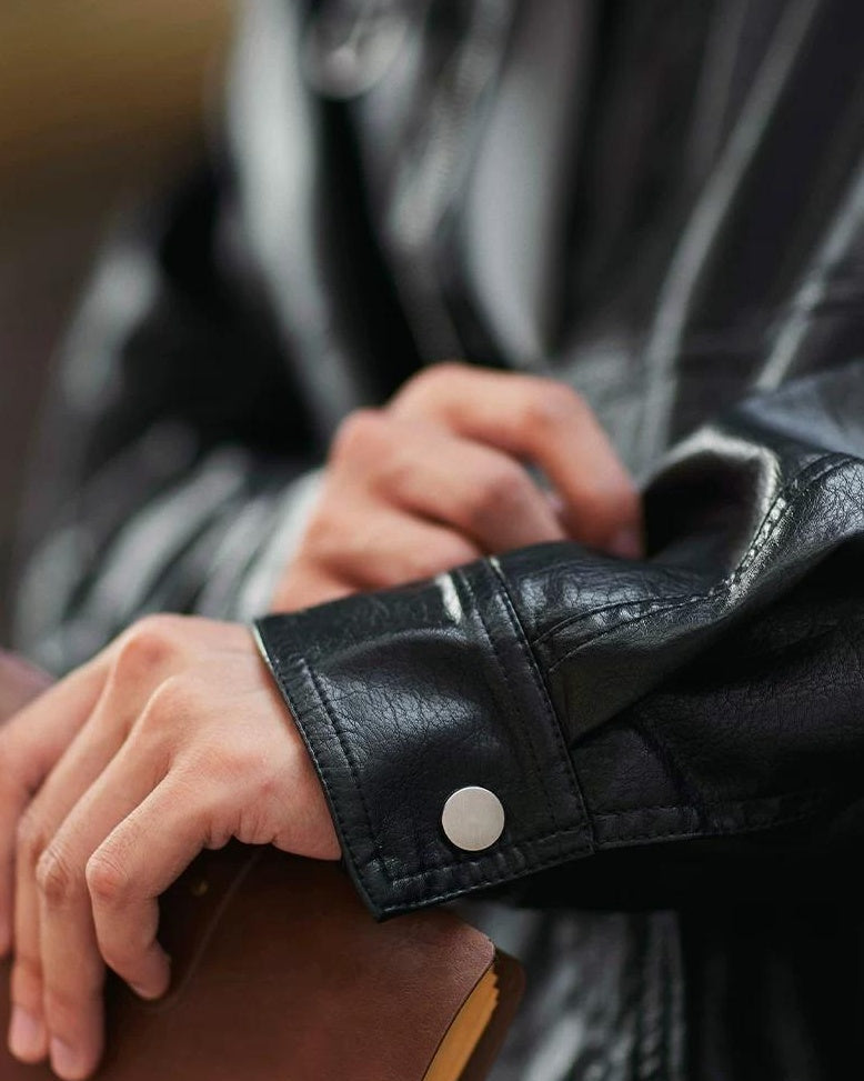 アードモア コーデュロイカラーPUレザージャケット 2396