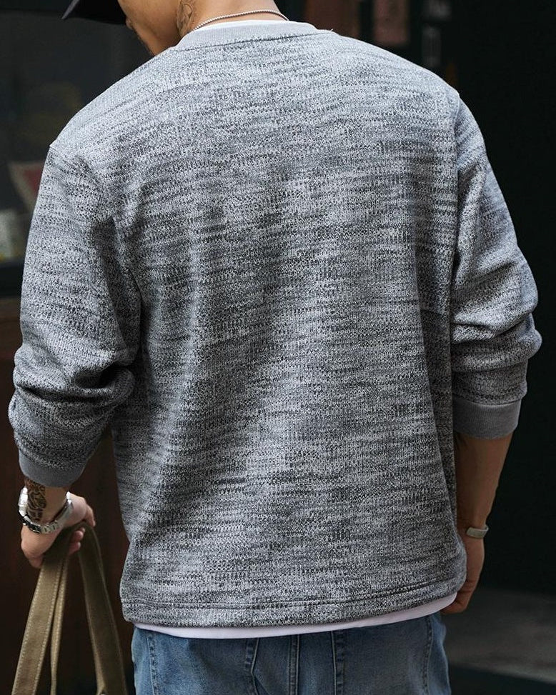 エルコ ヘザーテクスチャーニットスウェット 2321