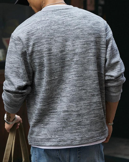 エルコ ヘザーテクスチャーニットスウェット 2321