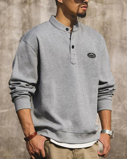 シェルトン ヘンリーカラースウェットシャツ 2519