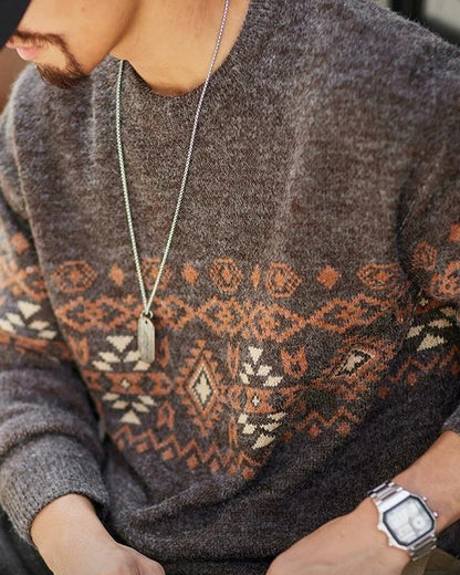 サンアンジェロ トライバルジャカードニット 2393