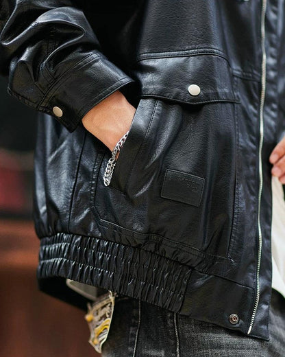 アードモア コーデュロイカラーPUレザージャケット 2396