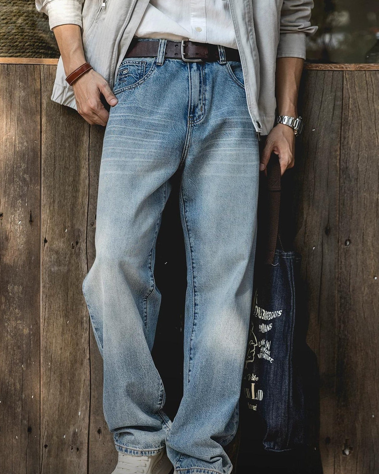 コッツェビュー ウォッシュドワイド5ポケットデニムパンツ 2504