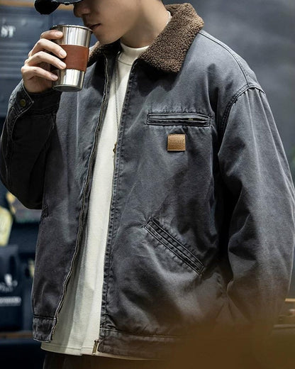 ラスクルーセス 裏ボア ウォームワークジャケット 2390