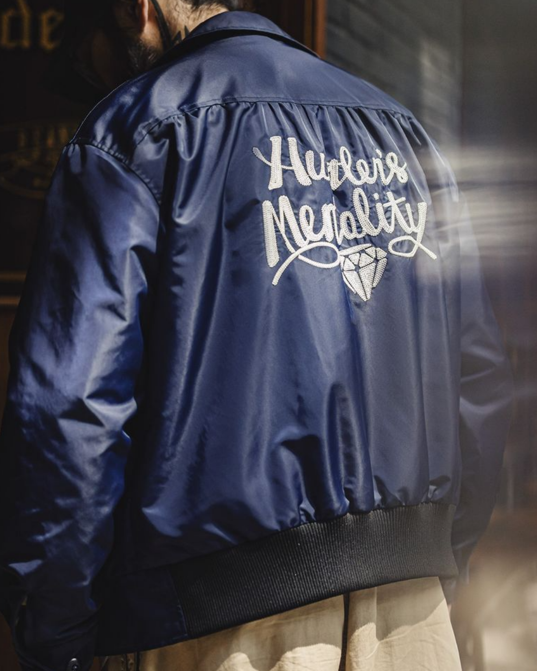 タンパ バック刺繍ナイロンジャケット 2215