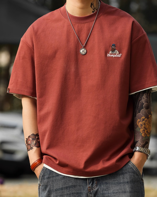 アバディーン アンクル刺繍Tシャツ 1660