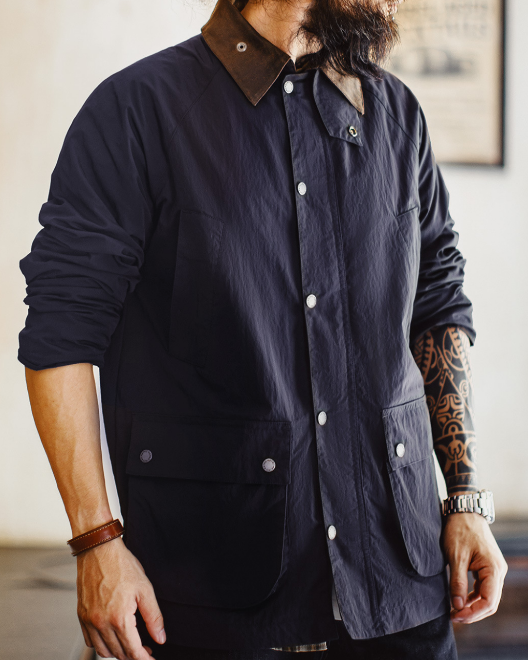 グランツパス ヴィンテージライク襟切り替えフィールドジャケット 2250