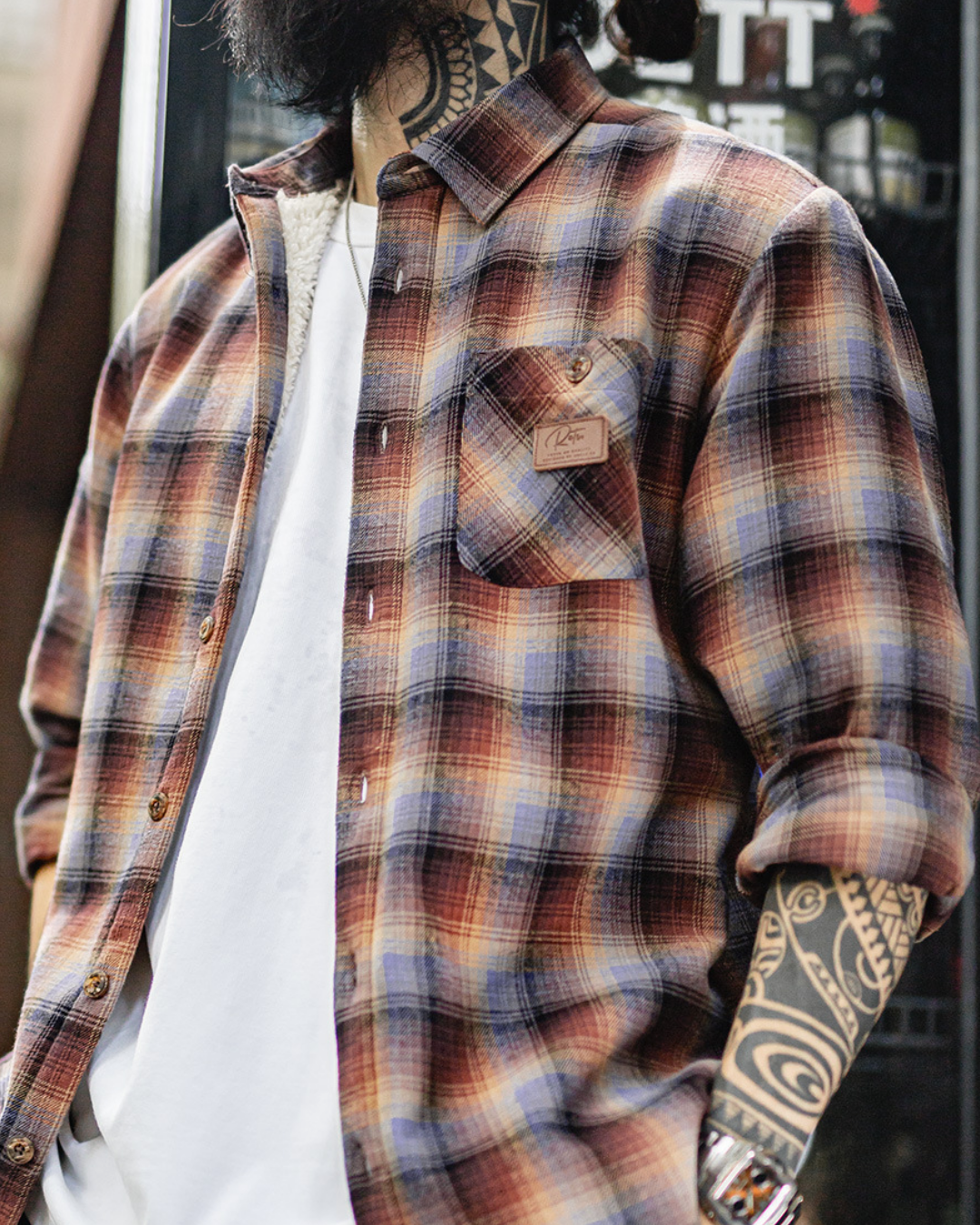 サラソタ 裏ボアレトロチェックシャツ 2229