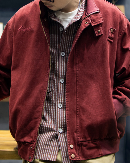 リンチバーグ 刺繍スタンドカラーワークジャケット 2359