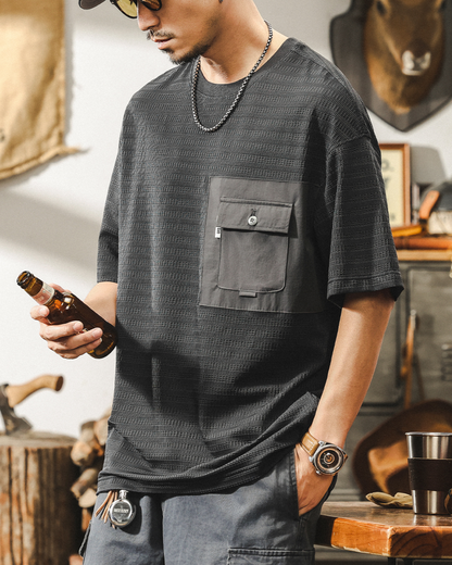 デラノ ジャガード織Tシャツ 1514