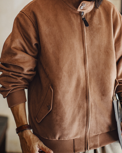 エイプリル  スエードタッチスタンドカラージャケット 2187