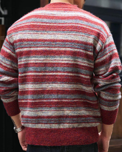 バーリントン メランジカラーマルチボーダーニット 2292