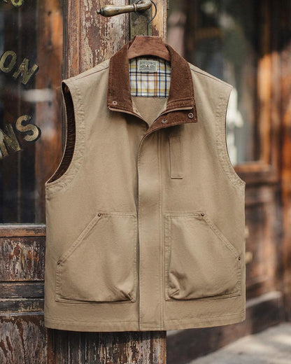 フェアホープ コーデュロイカラーユーティリティワークベスト 2545