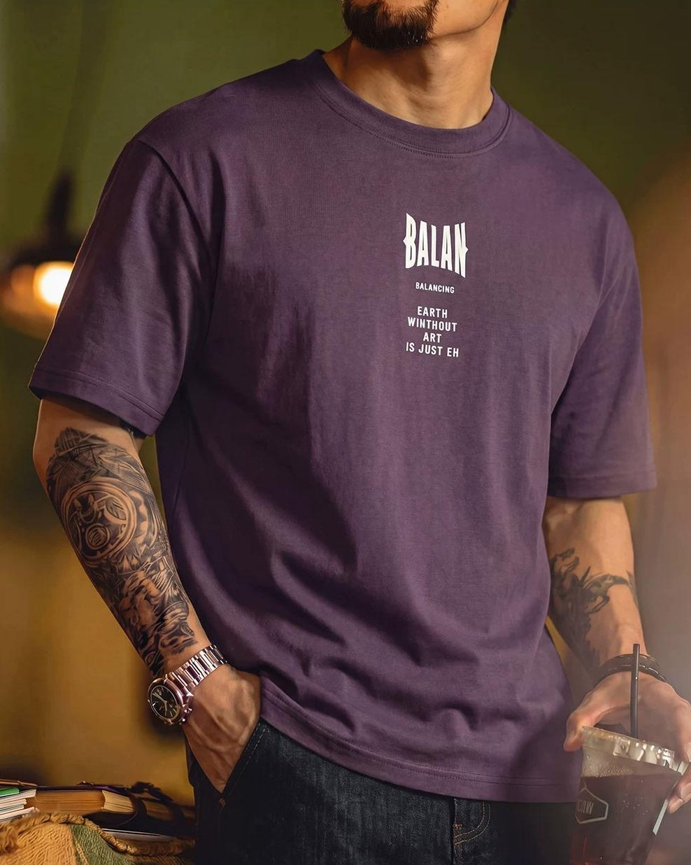 セントチャールズ センタータイポグラフィTシャツ 2666