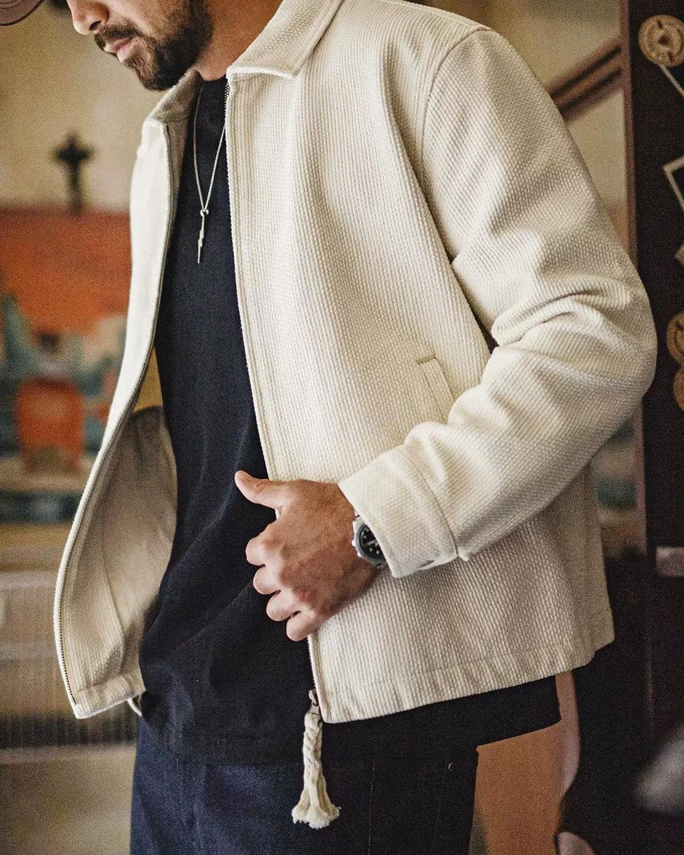 ベントンビル 立体織りジップジャケット 2460