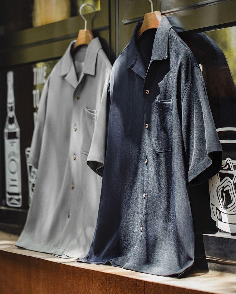 ロングビュー ライトレトロオープンカラーシャツ 2638