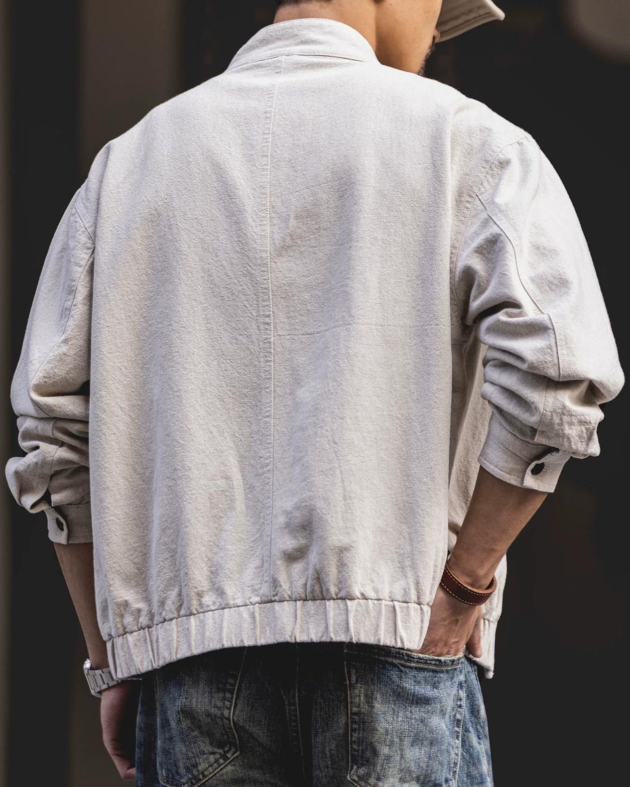 ソールズベリー スタンドカラーフルジップワークブルゾン 2493