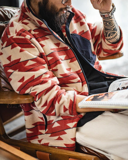 コンウェイ ネイティブ柄切替スタンドジャケット 2461