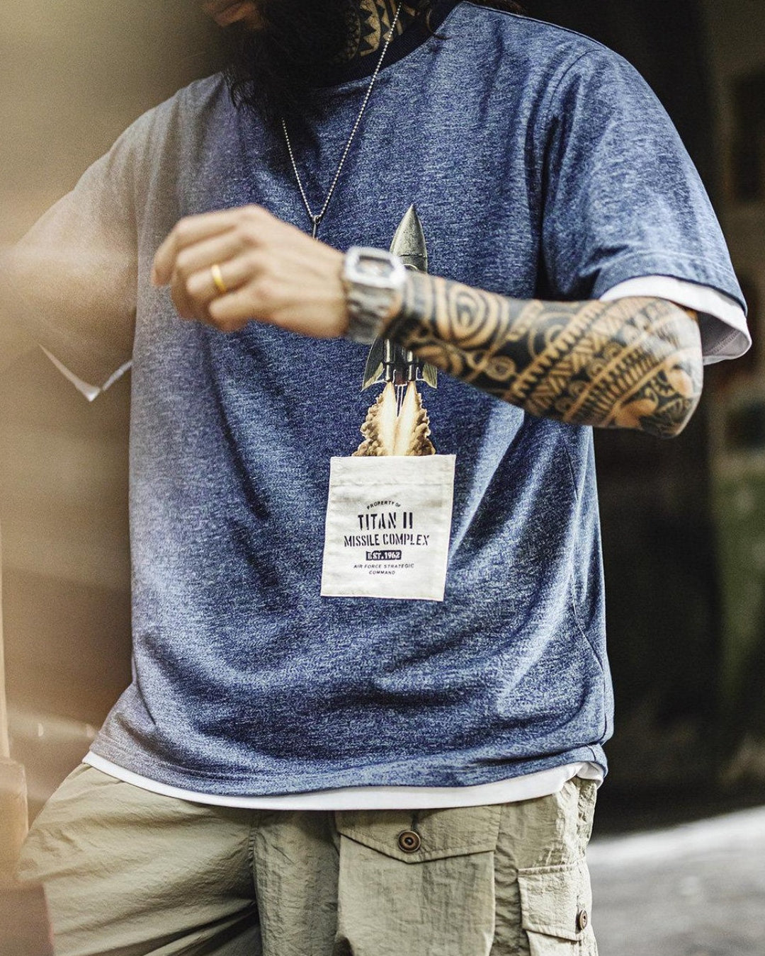 スレイトン ロケットグラフィックT 2822