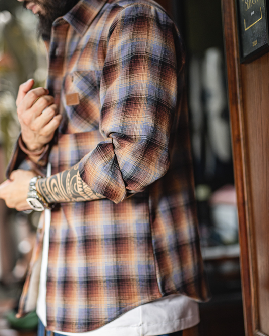 サラソタ 裏ボアレトロチェックシャツ 2229