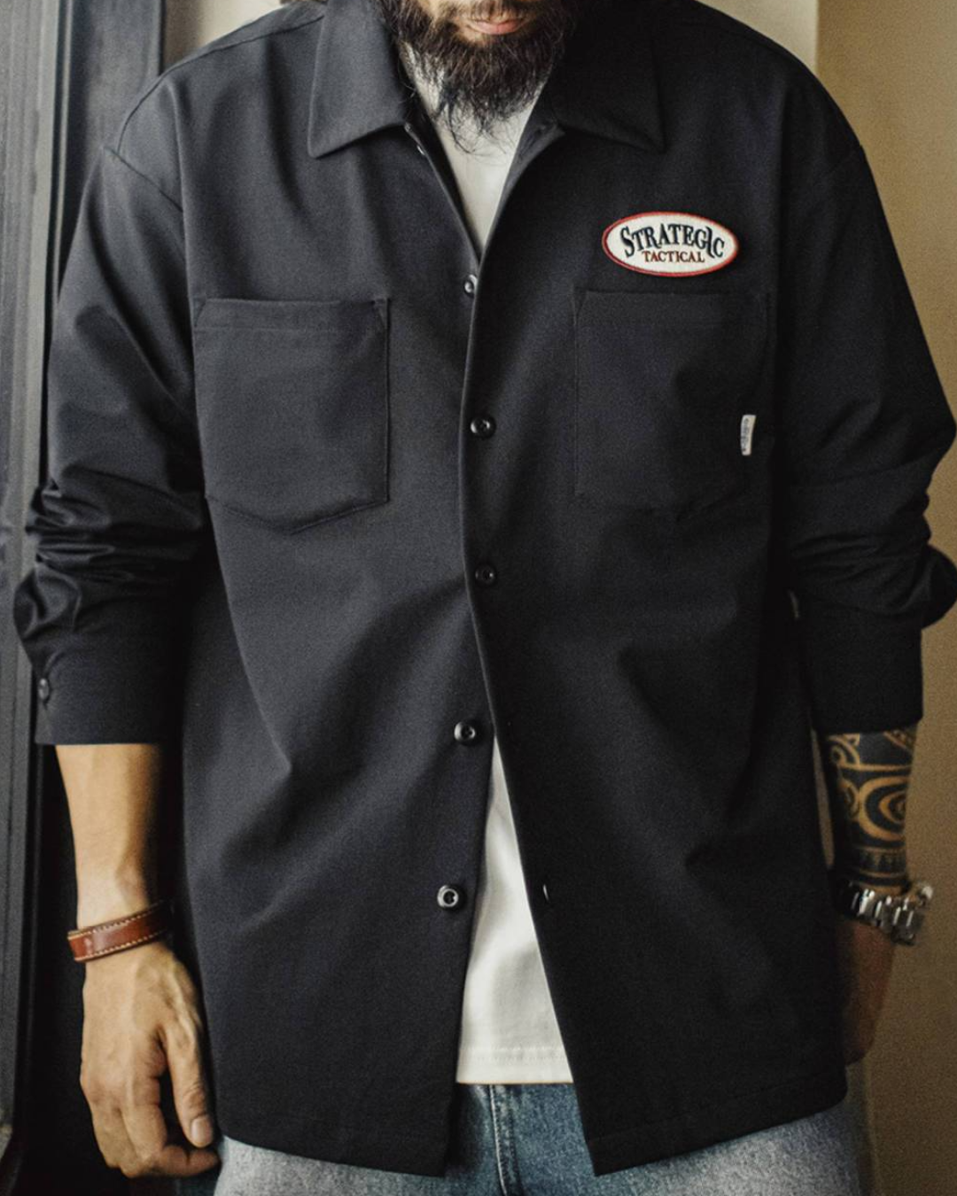 ユマ クラシックエンブレムワークシャツジャケット 2259