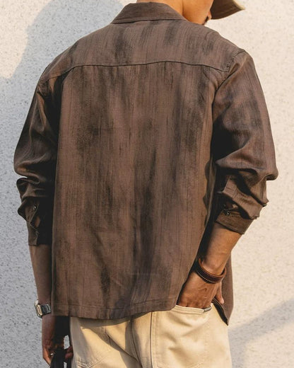 ウィルクスバリ オープンカラーリラックスシャツ 2483