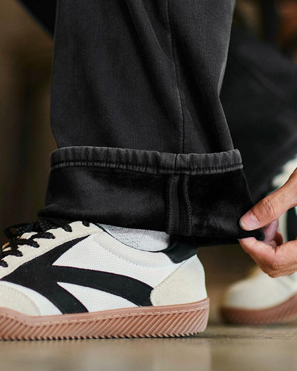 ウッドストック 裏フリースルーズストレートデニム 2294