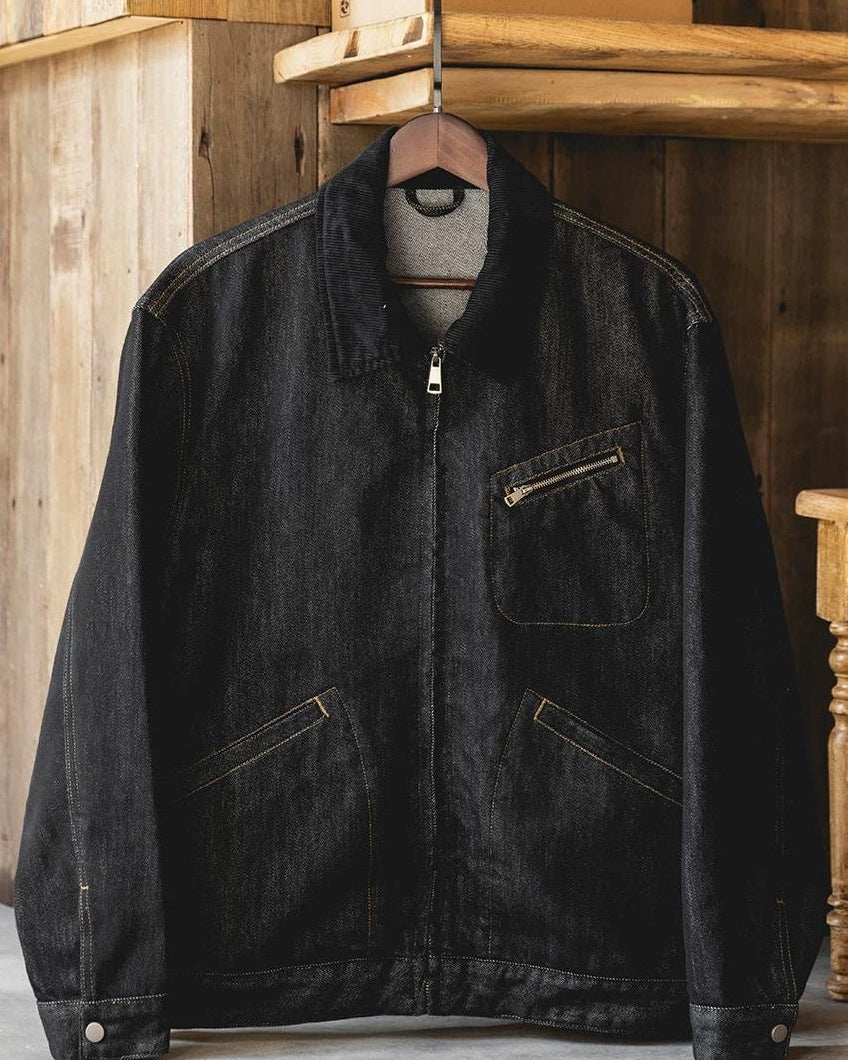 カンバーランド スプレッドカラーワークデニムブルゾン 2492