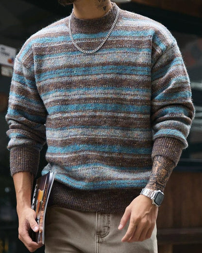 バーリントン メランジカラーマルチボーダーニット 2292