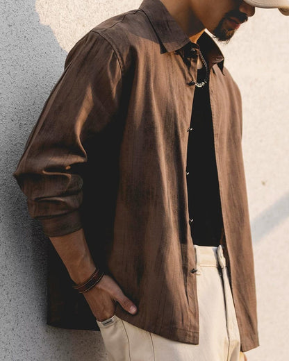 ウィルクスバリ オープンカラーリラックスシャツ 2483