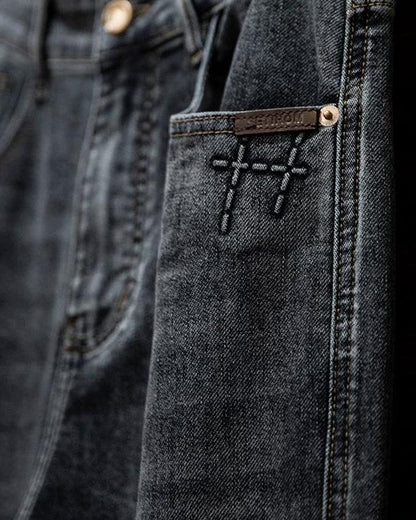 ビロイト ユーズドストレートデニムパンツ 2406