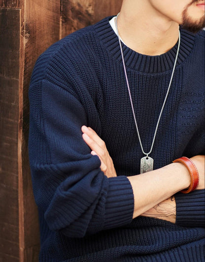 リフエ 切替デザインニットプルオーバー 2378