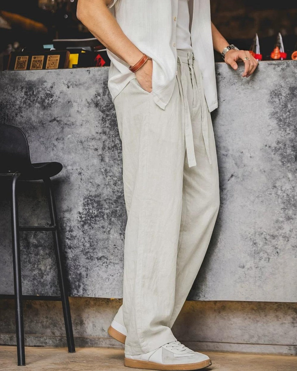 ブラドック ベルテッドワイドストレートパンツ 2578