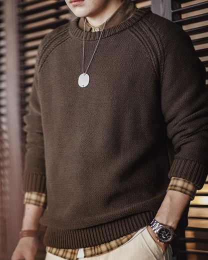 エイヴリル ラグランニードルライン ニット 2193